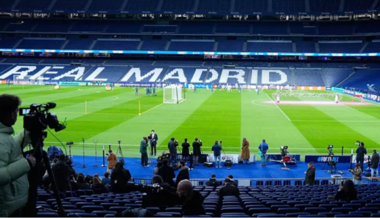 Real Madrid-Benfica match with 1,800 spectators after high-risk classification.